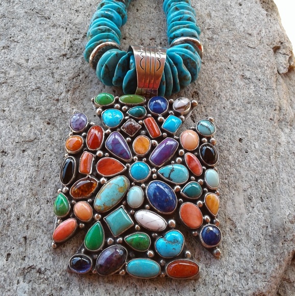 Jewelry - Sterling Silver 'Charles Johnson' HUGE pendant!!